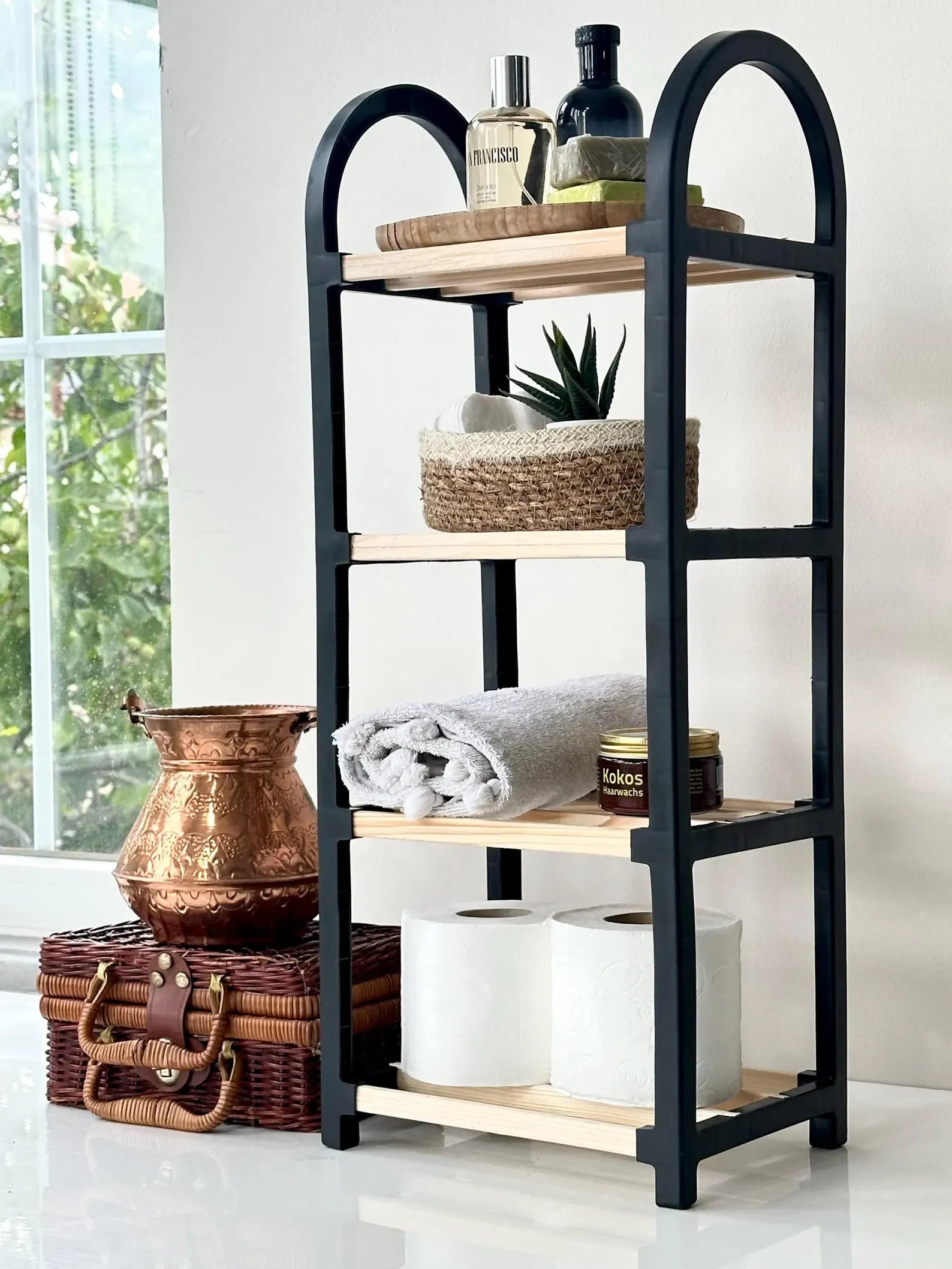 Ovazinga Multi-Purpose Towels Shoes Kitchen Space Saving Organizer Rack